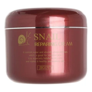 JigottВосстанавливающий крем для лица с муцином улитки Snail Reparing Cream 100мл (Лучшая цена)
