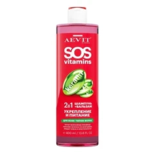 LibredermШампунь + бальзам для волос 2 в 1 Укрепление и питание Aevit By Librederm SOS Vitamins 400мл (Лучшая цена)