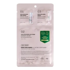 VT CosmeticsНабор для лица с коллагеном Cica Collagen (маска 25г + сыворотка 1,5г + крем 1,5г) (Лучшая цена)