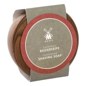 MuehleТвердое мыло для бритья в деревянной чаше Skin Care Sandalwood Shaving Soap 65г (сандал) (Лучшая цена)
