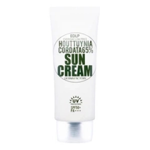 Derma FactoryСолнцезащитный крем с экстрактом цветка хауттюйнии Houttuynia Cordata 65% Sun Cream SPF50+ PA+++ 50мл (Лучшая цена)