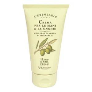 L'ErbolarioКрем для рук и ногтей с оливковым маслом и витамином Е Hand & Nail Cream 75мл (Лучшая цена)