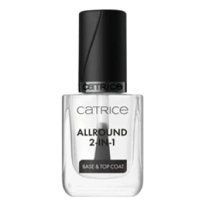 Catrice CosmeticsБазовое и топовое покрытие для ногтей Allround 2-in-1 Base & Top Coat 10,5мл (Лучшая цена)