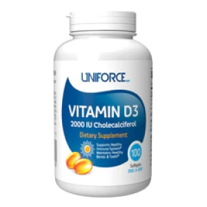 UniforceБиодобавка Vitamin D3 2000IU 100 капсул (Лучшая цена)