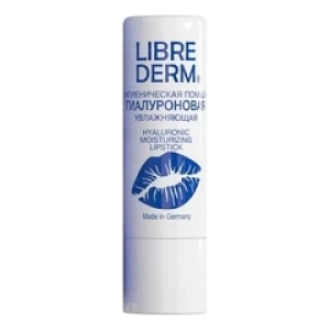 LibredermГиалуроновая гигиеническая помада для губ увлажняющая Hyaluronic Moisturizing Lipstick 4г (Лучшая цена)