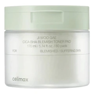 CelimaxПэды для борьбы с несовершенствами кожи лица Ji Woo Gae Cica BHA Blemish Toner Pad (Лучшая цена)