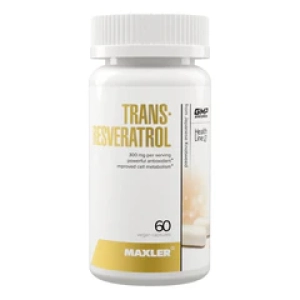MaxlerБиологически активная добавка к пище Trans-Resveratrol 300mg 60 капсул (Лучшая цена)