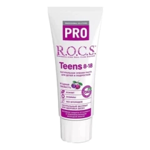 R.O.C.S.Зубная паста для детей и подростков 8-18 лет Ягодная свежесть Teens 74г (Лучшая цена)