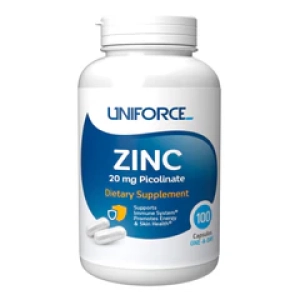 UniforceБиодобавка Цинк Zinc 20mg 100 капсул (Лучшая цена)
