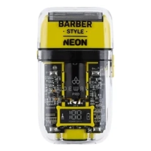 DewalШейвер для проработки контуров и бороды Barber Style Neon 03-082 Yellow (Лучшая цена)
