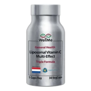WellMeБиологическая активная добавка к пище Liposomal Vitamin C Multi-Effect 30 капсул (Лучшая цена)