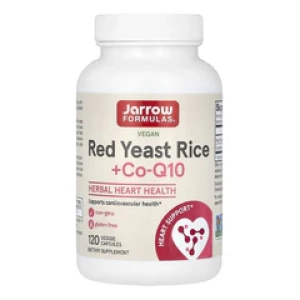 Jarrow FormulasБиодобавка Красный дрожжевой рис Red Yeast Rice + Co-Q10 120 капсул (Лучшая цена)